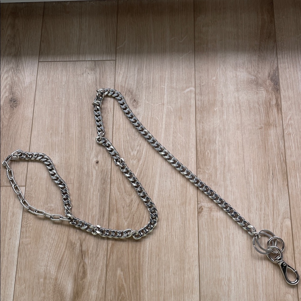 *new* Silver Chain leash with Keyring